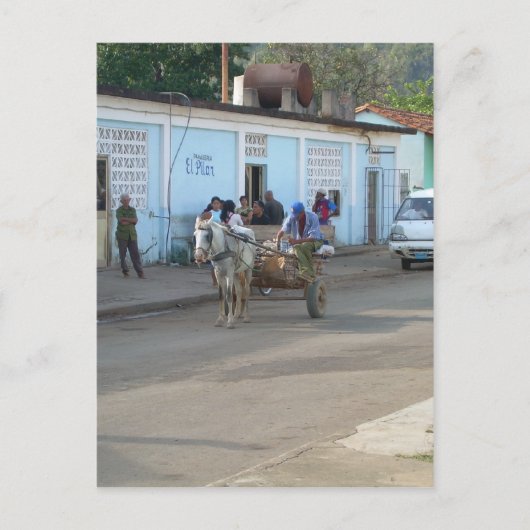 Carte Postale Vie dans la rue cubaine (Devant)