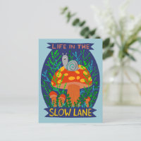 Vie dans le Champignon d'escargot mou Lane Lente