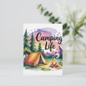 Carte Postale Vie de camping (Debout devant)