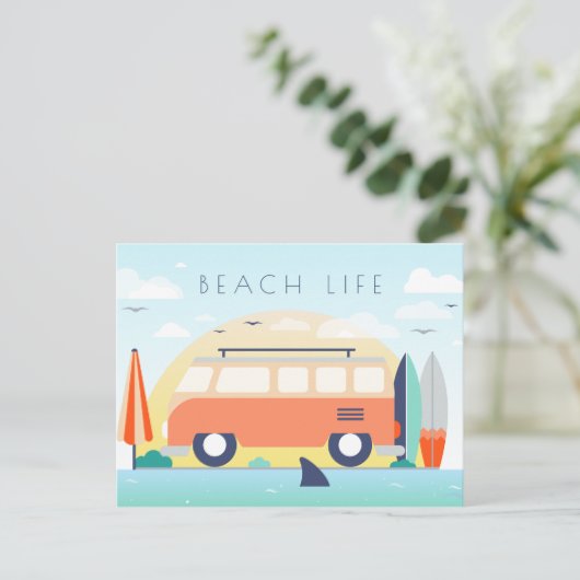 Carte Postale Vie de plage (Debout devant)