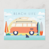 Carte Postale Vie de plage (Devant)