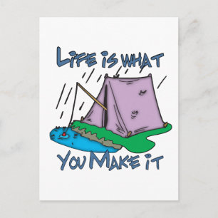 Carte Postale Vie du camping