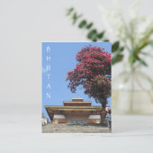 Carte Postale vie du temple bhoutan (Debout devant)