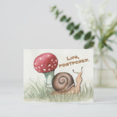 Carte postale Vie, Escargot Postponte (Debout devant)