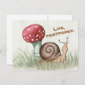 Carte postale Vie, Escargot Postponte (Devant / Derrière)