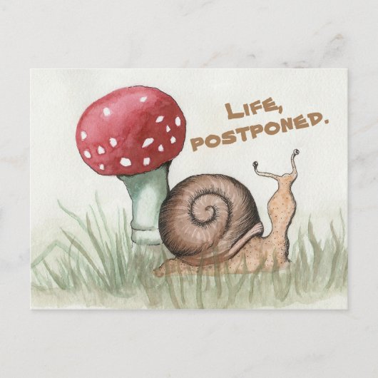 Carte postale Vie, Escargot Postponte (Devant)