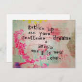 Carte postale Vie et rêve (Devant / Derrière)