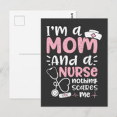 Carte Postale Vie infirmière | Je Suis Une Mère Et Une Infirmièr (Devant / Derrière)
