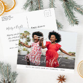 Carte Postale vie merveilleuse noël vacances