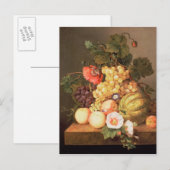 Carte Postale Vie morte avec des fruits (Devant / Derrière)