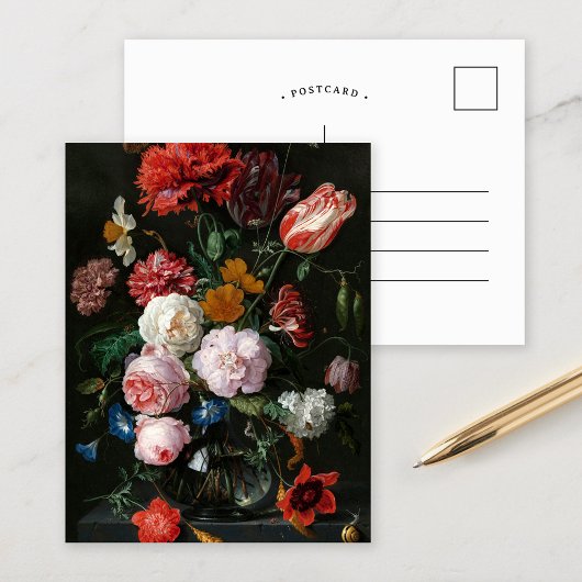 Carte Postale Vie morte avec fleurs | Jan Davidsz de Heem