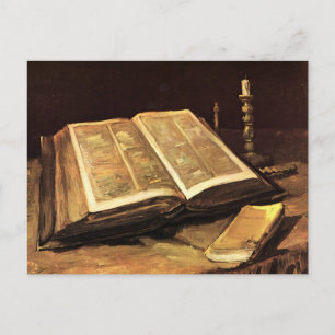 Carte Postale Vie morte avec la Bible (F117) Van Gogh Art