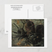 Carte Postale Vie morte avec nids d'oiseaux Van Gogh Art (Devant / Derrière)