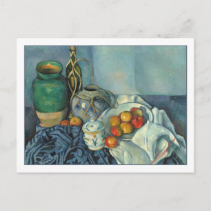 Carte Postale Vie morte avec pommes par Cezanne