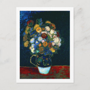 Carte Postale Vie morte avec Zinnias Van Gogh Art