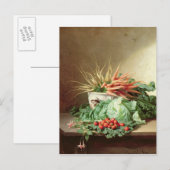 Carte Postale Vie morte des fraises, des carottes et des choux (Devant / Derrière)
