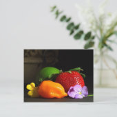 Carte Postale vie morte-fruitière (Debout devant)