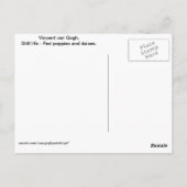 Carte Postale Vie morte - Les papillons rouges (Dos)