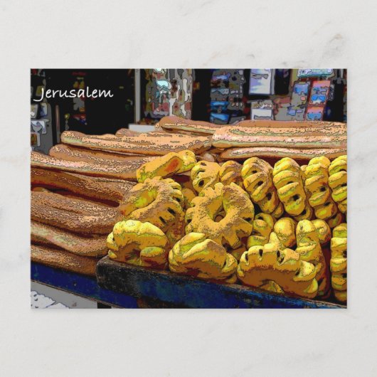 Carte Postale Vie quotidienne à Jérusalem (Devant)