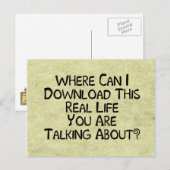 Carte Postale Vie réelle (Devant / Derrière)