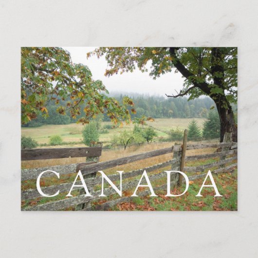 Carte Postale Vieille clôture sur une ferme (Devant)