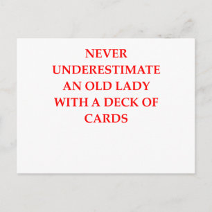 Carte Postale vieille dame