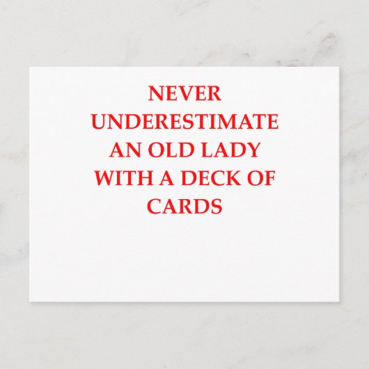 Carte Postale vieille dame (Devant)