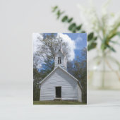 Carte Postale vieille église blanche dans les montagnes (Debout devant)