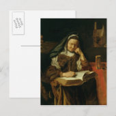 Carte Postale Vieille Femme qui dort (Devant / Derrière)