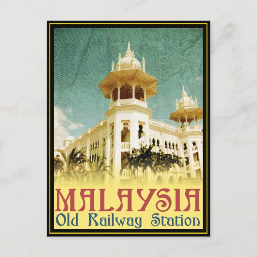 Carte Postale Vieille gare ferroviaire de la Malaisie (Devant)