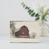 Carte Postale vieille grange (Debout devant)