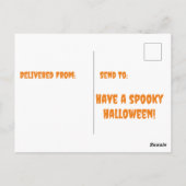 Carte Postale vieille maison à tornado halloween thème (Dos)