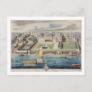 Carte Postale Vieille Maison Somerset sur le Strand, gravée par