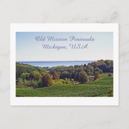 carte postale, "VIEILLE MISSION PENINSULA/MICHIGAN (Devant)