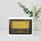 Carte Postale vieille radio (Debout devant)