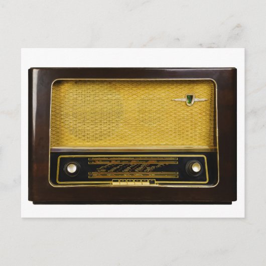 Carte Postale vieille radio (Devant)