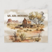 Carte Postale Vieille Scène Ouest Nous sommes en train de bouger (Devant)