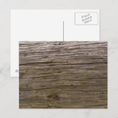 Carte Postale Vieille texture de log (Devant / Derrière)
