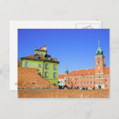 Carte Postale Vieille Ville à Varsovie (Devant / Derrière)