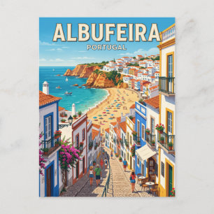 Carte Postale Vieille ville d'Albufeira Portugal