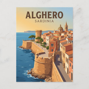 Carte Postale Vieille ville d'Alghero Italie
