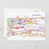 Carte Postale Vieille ville de Jérusalem (Devant / Derrière)