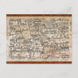 Carte Postale Vieille ville de Jérusalem