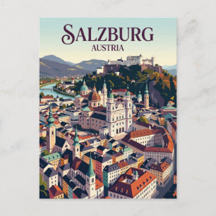 Carte Postale Vieille ville de Salzbourg (Altstadt) Autriche