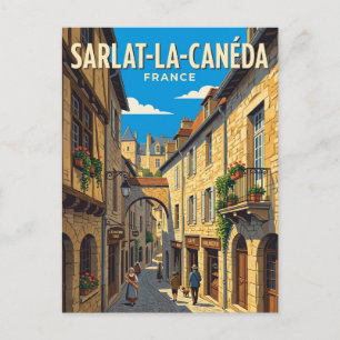 Carte Postale Vieille ville de Sarlat-la-Canéda en France
