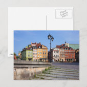Carte Postale Vieille ville de Varsovie (Devant / Derrière)