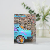 Carte Postale Vieille voiture (Debout devant)