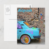 Carte Postale Vieille voiture (Devant / Derrière)