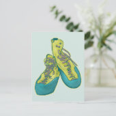 Carte Postale Vieilles chaussures d'escalade escalade de roche (Debout devant)