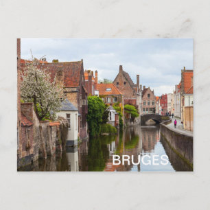 Carte Postale Vieilles maisons en Bruges, Belgique